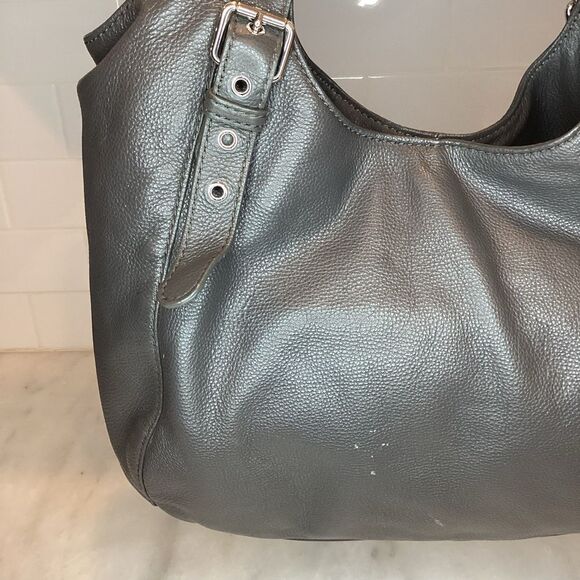 Michael Kors Bedford Belted Black Leather Satchel Shoulder Bag Handbag - Picture 6 of 15